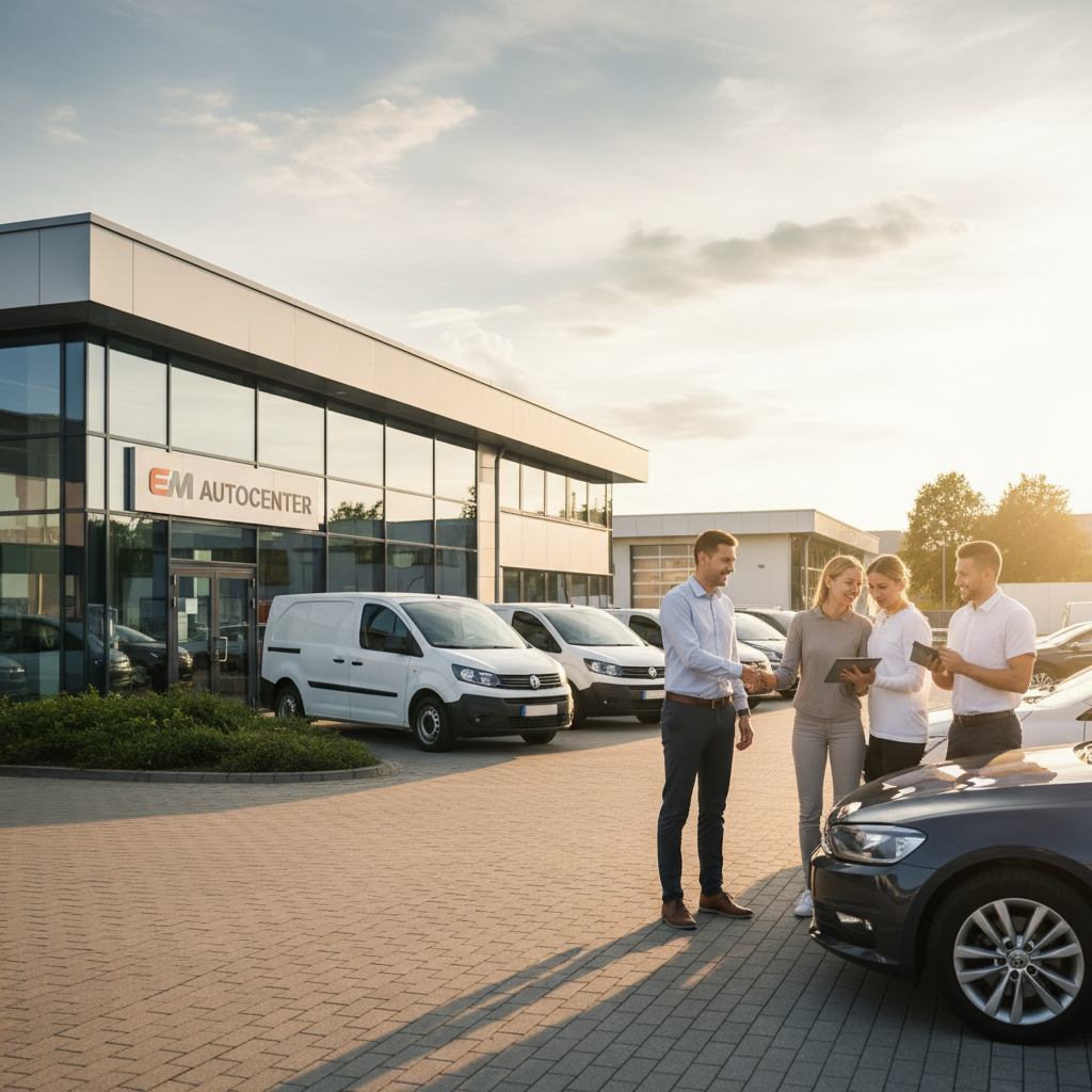 Realistische foto passend bij Bedrijfsauto verkopen zonder gedoe bij EM Autocenter voor website SEO-